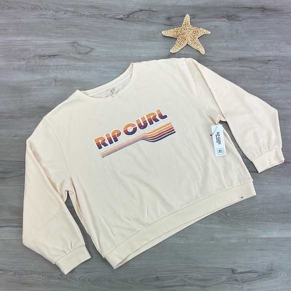 🔆RIP CURL🔆GOLDEN DAYS SWEATSHIRT CREW - Picture 3 of 10